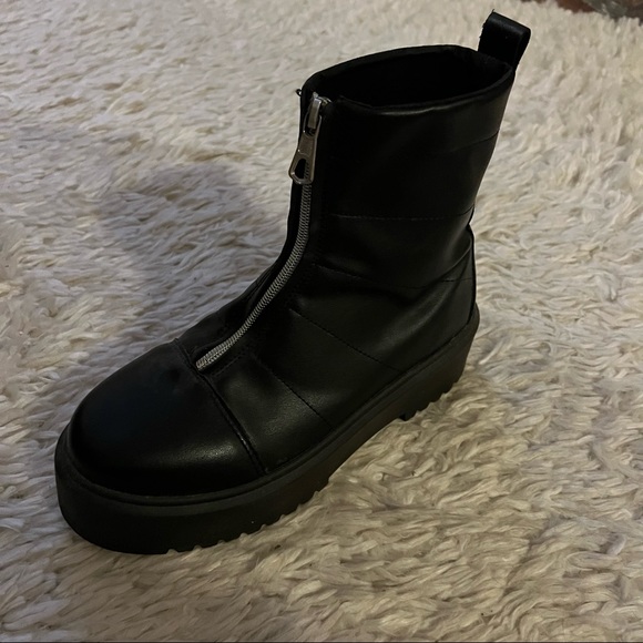 Zip Chunky Boots - Picture 6 of 7